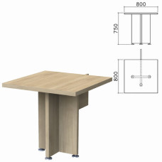 Стол приставной Приоритет 800х800х750 мм, кронберг