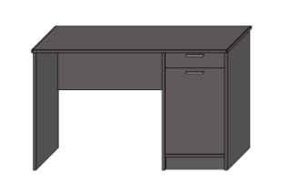 Письменный стол СП-05  лайт графит