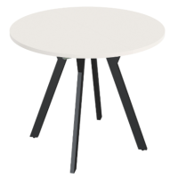 Стол 105.02 "Денвер" белый/металл черный