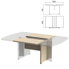 База стола для переговоров Приоритет 1400х1200х750 мм, кронберг