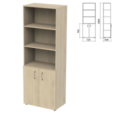 Шкаф полузакрытый Приоритет 720х438х2000 мм, 4 полки, кронберг