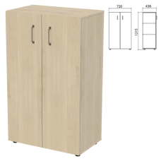 Шкаф закрытый Приоритет 720х438х1215 мм, 2 полки, кронберг